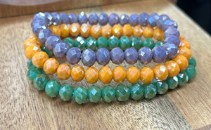 (WS) 3pc Bracelet Set- “Lavender Leaves”