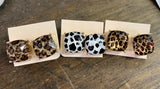 (WS) Square Animal Studs- Multiples Choices