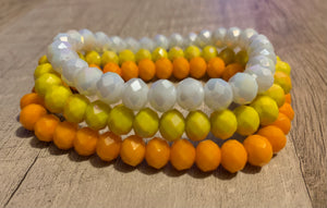 WS 3pc Bracelet Set- “Candy Corn”