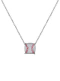 Baseball Cushion Cut Necklace- Available in Silver or Gold!