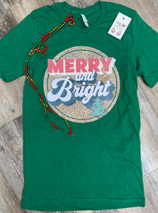 "Merry & Bright" Christmas T-Shirt