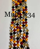 (WS) 60” Beaded Wrap Necklace- Multi #34