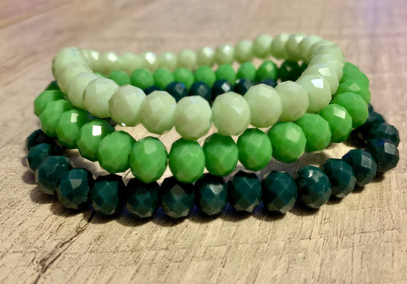 WS 3pc Bracelet Set- “Green Apple”