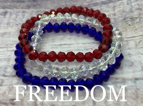 (WS) 3pc Bracelet Set- Freedom