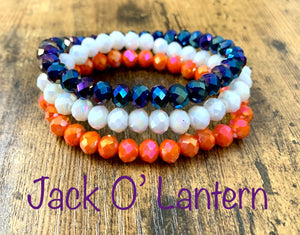 WS 3pc Bracelet Set- "Jack O' Lantern”