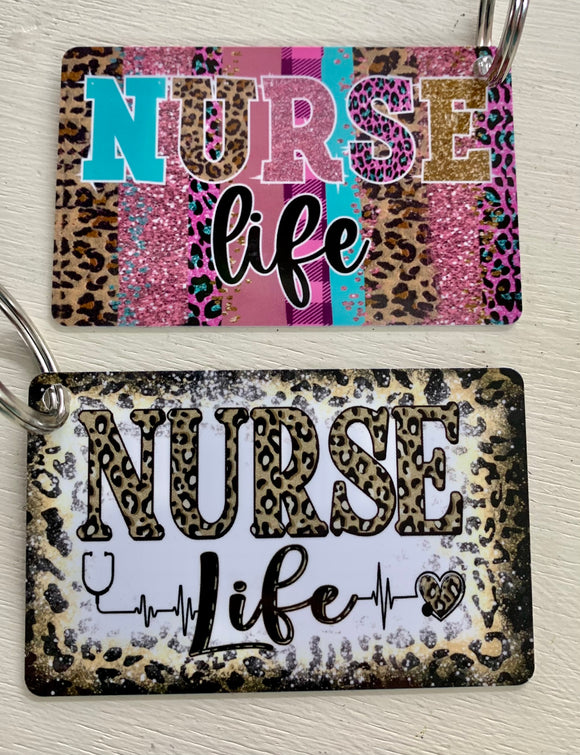 Acrylic Tag Key Chains- Nurse