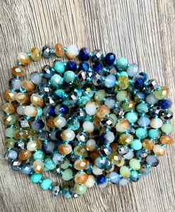 (WS) 60” Beaded Necklace- Multi #12