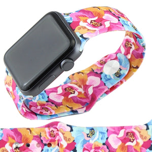 Pink Floral Smart Watch Band