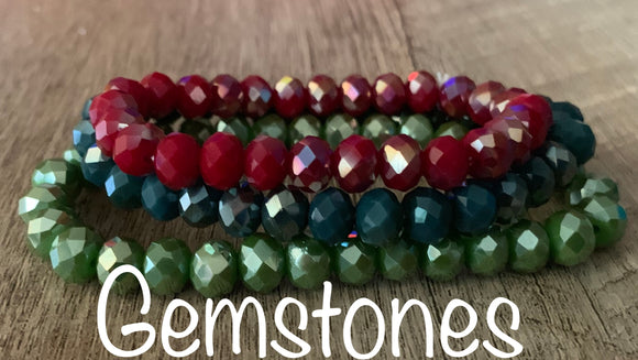 WS 3pc Bracelet Set- “Gemstones”