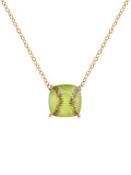 Softball Cushion Cut Necklace on Gold Chain