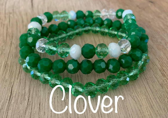 3pc Bracelet Set- “Clover”