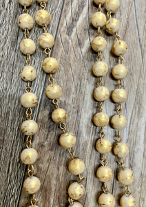 Gold Shimmer Beaded Necklaces- Multiple Colors
