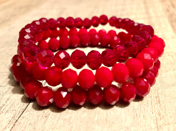 WS 3pc Bracelet Set- “Red Hots”